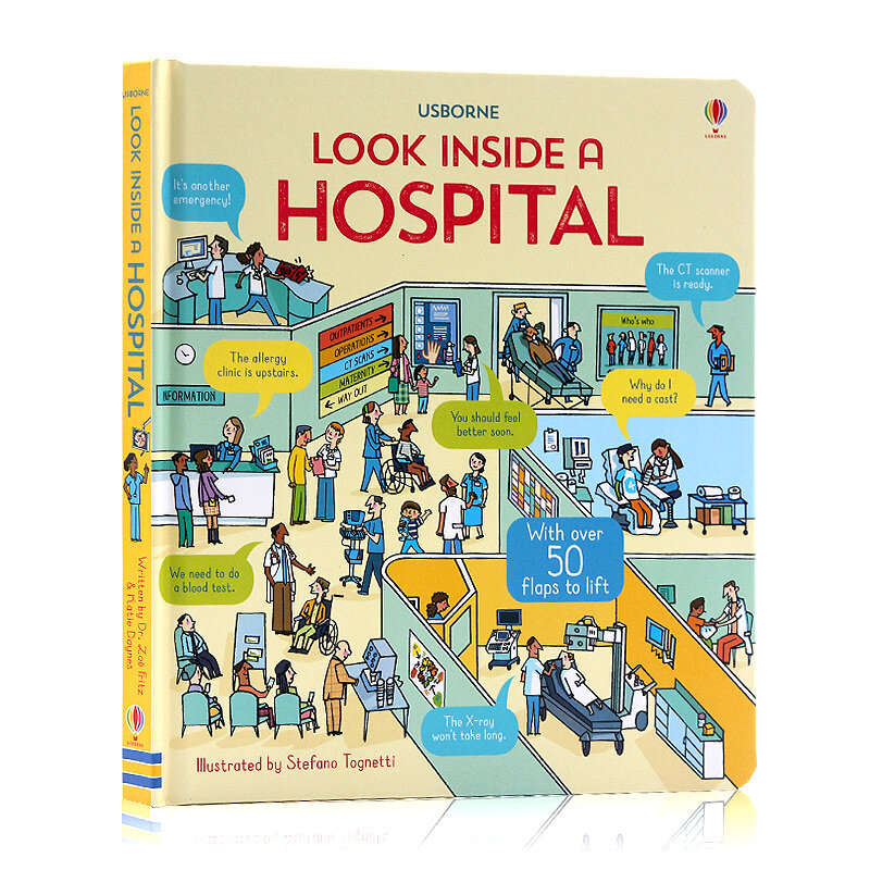 Usborne Look Inside a Hospital 醫院 揭秘系列翻翻書