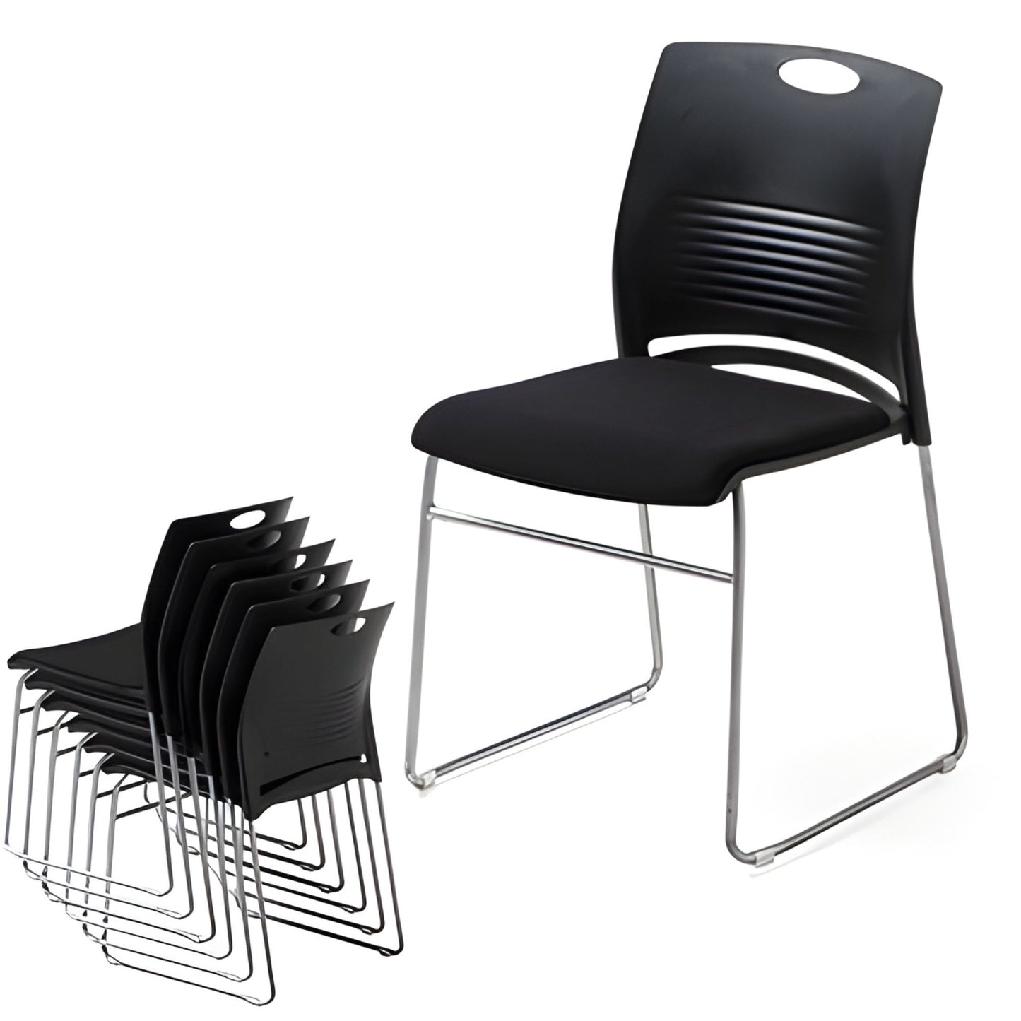 Charles Strive Stackable Chair Set of 4 疊放式雪橇底座塑膠椅 4張套裝