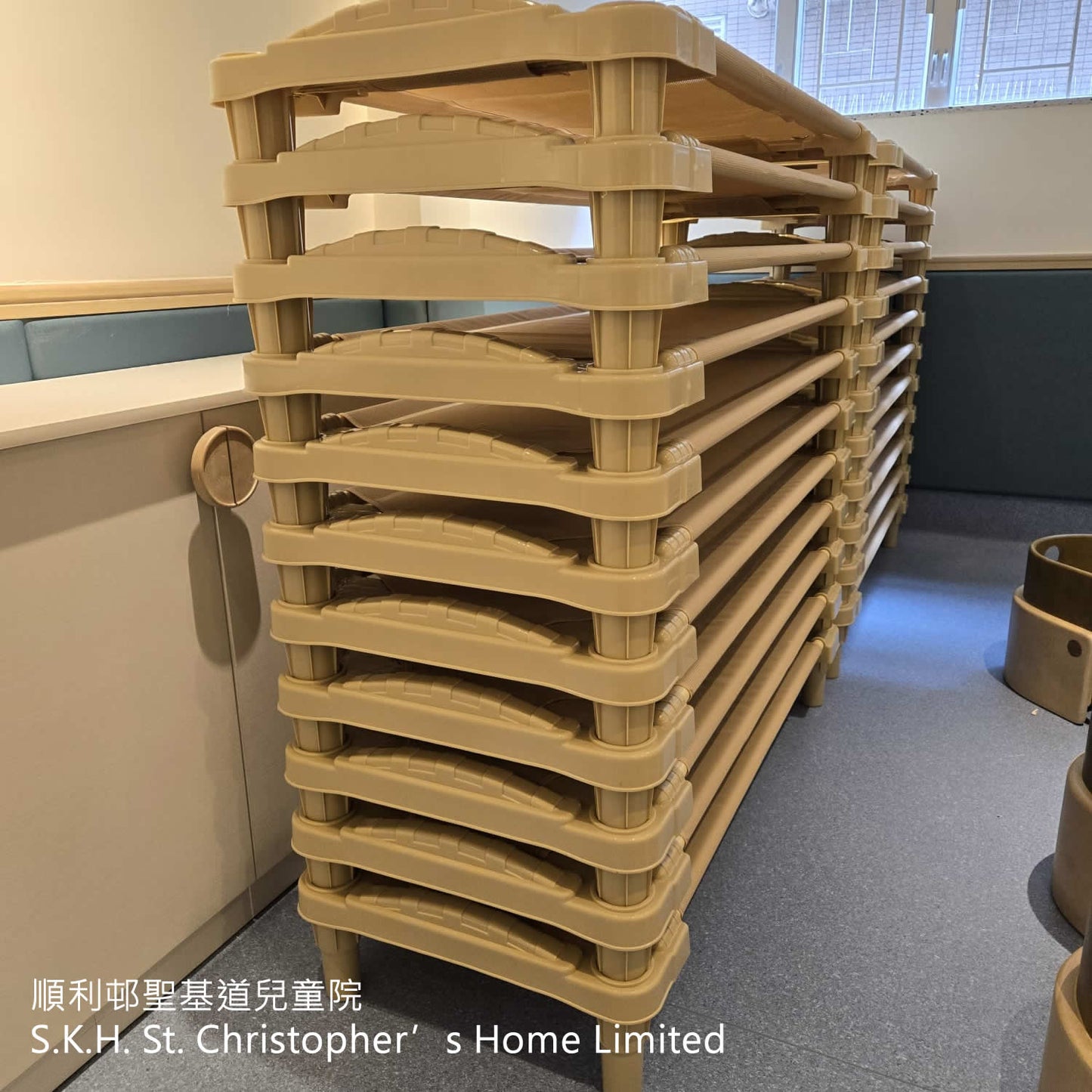 Kindermatic Stackable Daycare Nap Bed (MOQ 5PCS) 可疊放幼兒園兒童床 (最少起訂量5張)