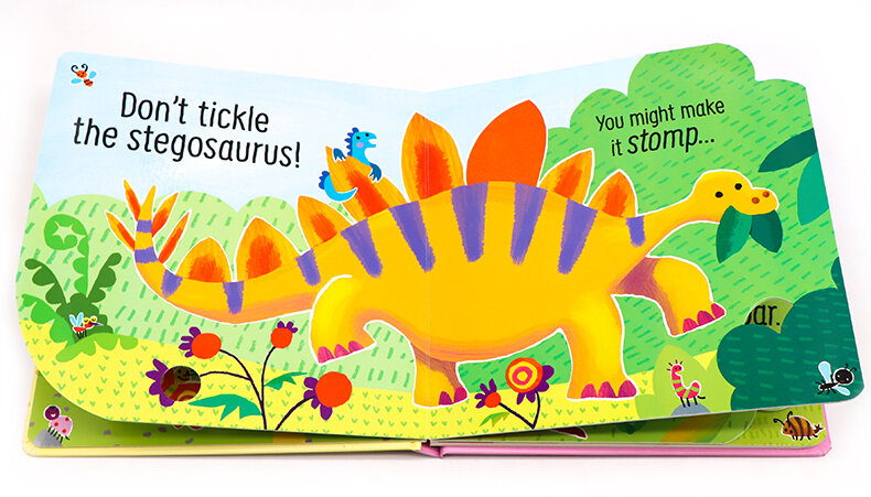 Usborne Don't Tickle the Dinosaur! Touchy-feely Sound Book 別給恐龍撓癢癢！絨毛觸摸發聲書