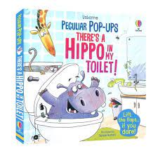 USBORNE There's a Hippo in my Toilet! 我的洗手間內有隻河馬! 趣怪系列立體書