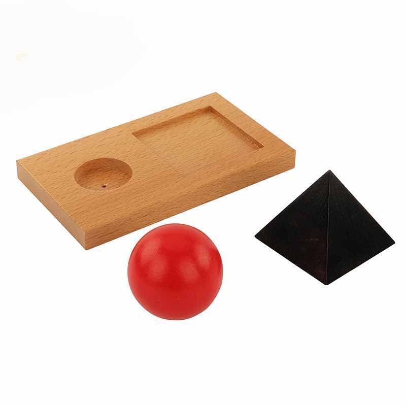 Kindermatic Montessori Noun & Verb Introduction Solids With Tray 蒙特梭利 動名詞示意積木