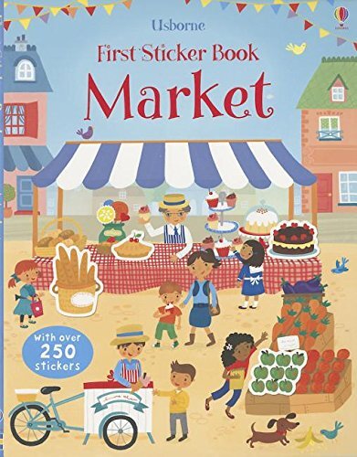 Usborne First Sticker Book Market 市場貼紙書