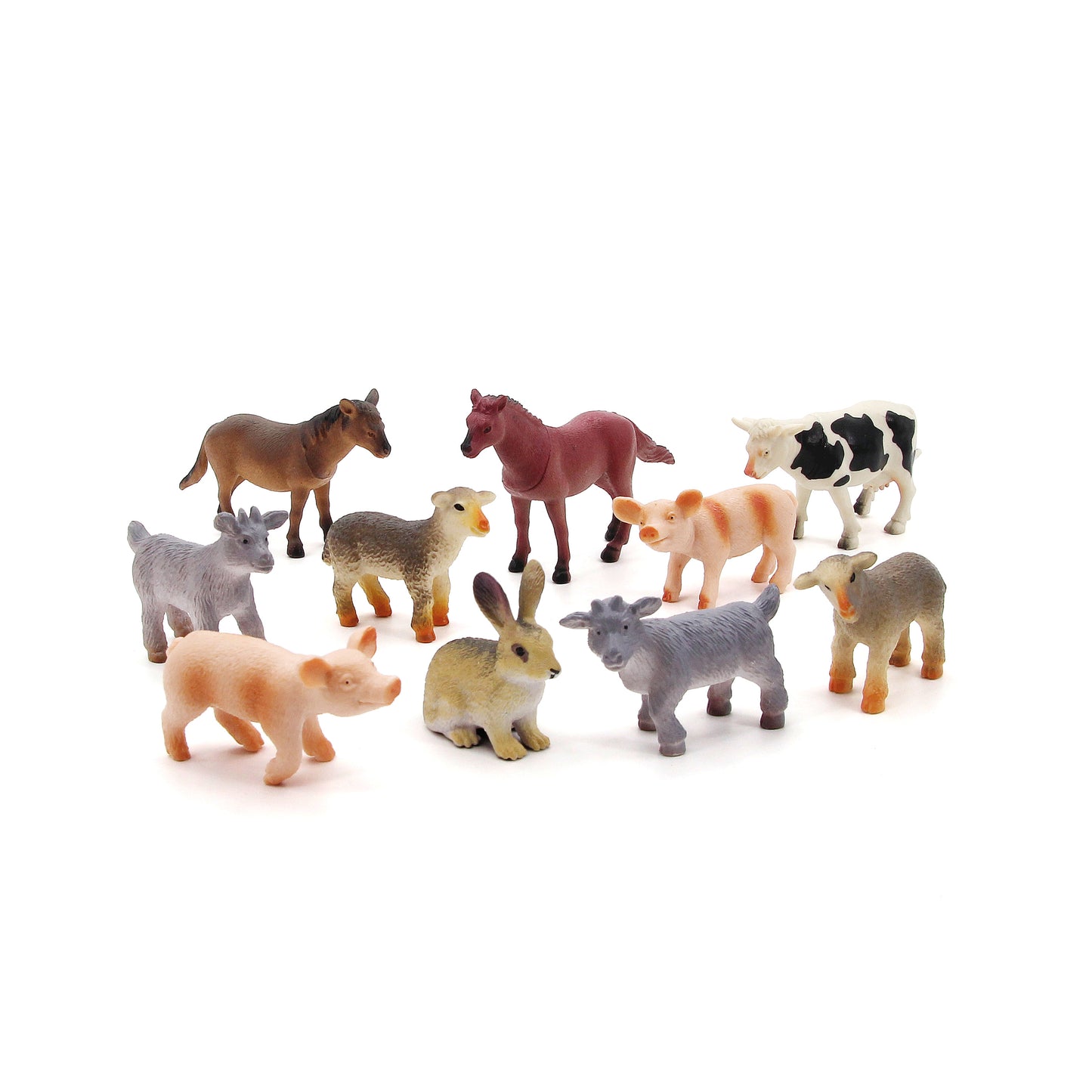 Wenno 6307 Farm Animals in tube Set of 10 pcs 農場動物筒裝系列