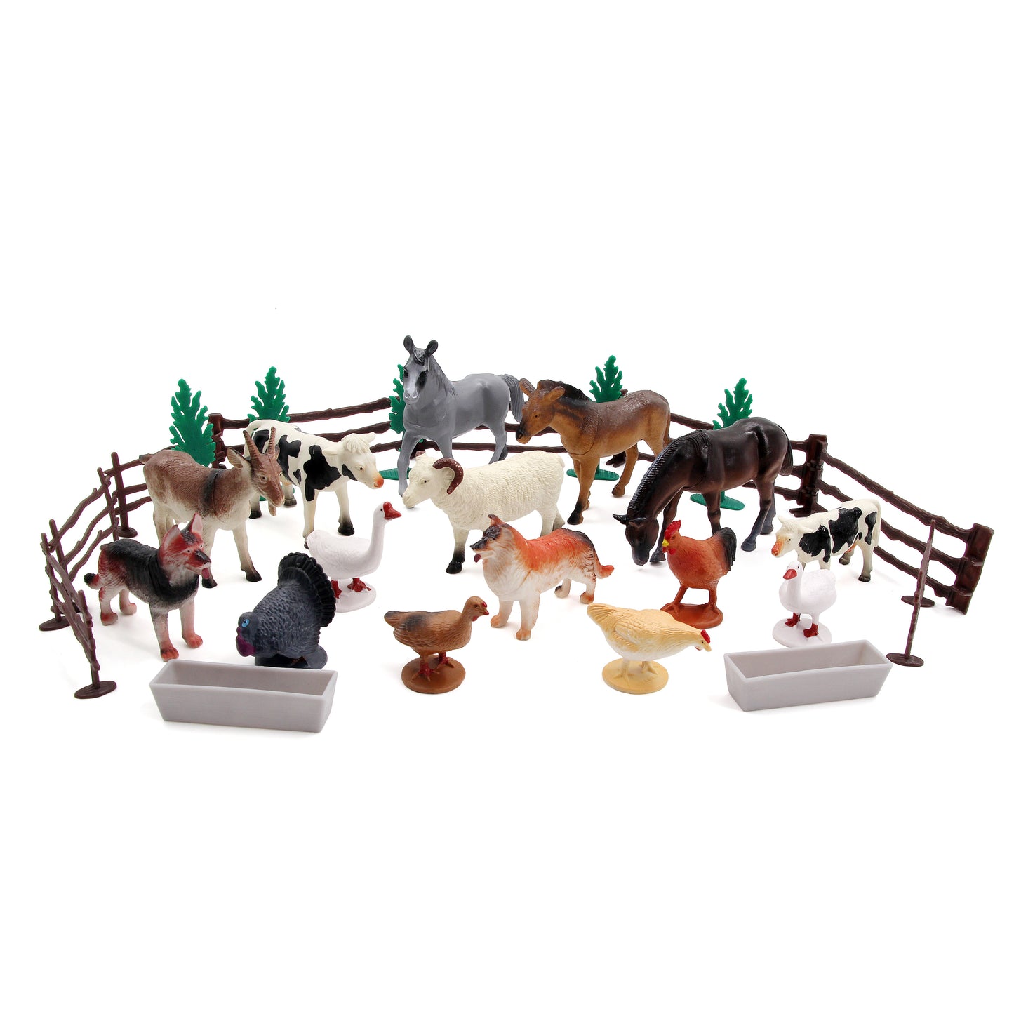 Wenno Jumbo Farm Animals Playset Set of 30 pcs with AR Games 巨型農場動物 30 件套裝