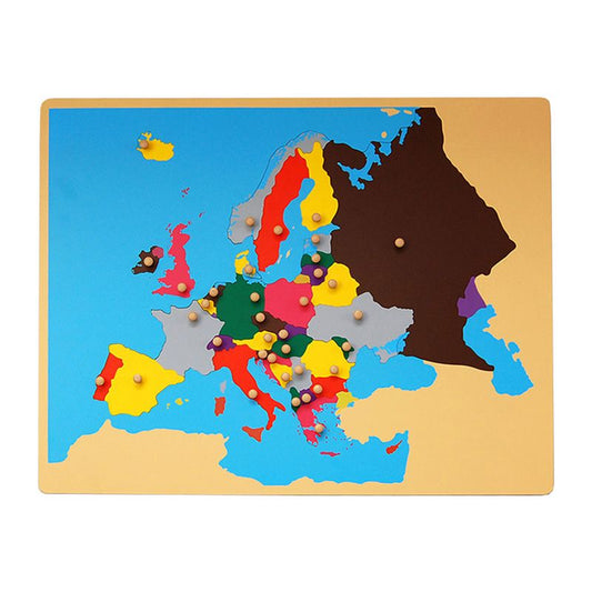 Kindermatic Montessori Puzzle Map of Europe 蒙特梭利 歐洲地圖
