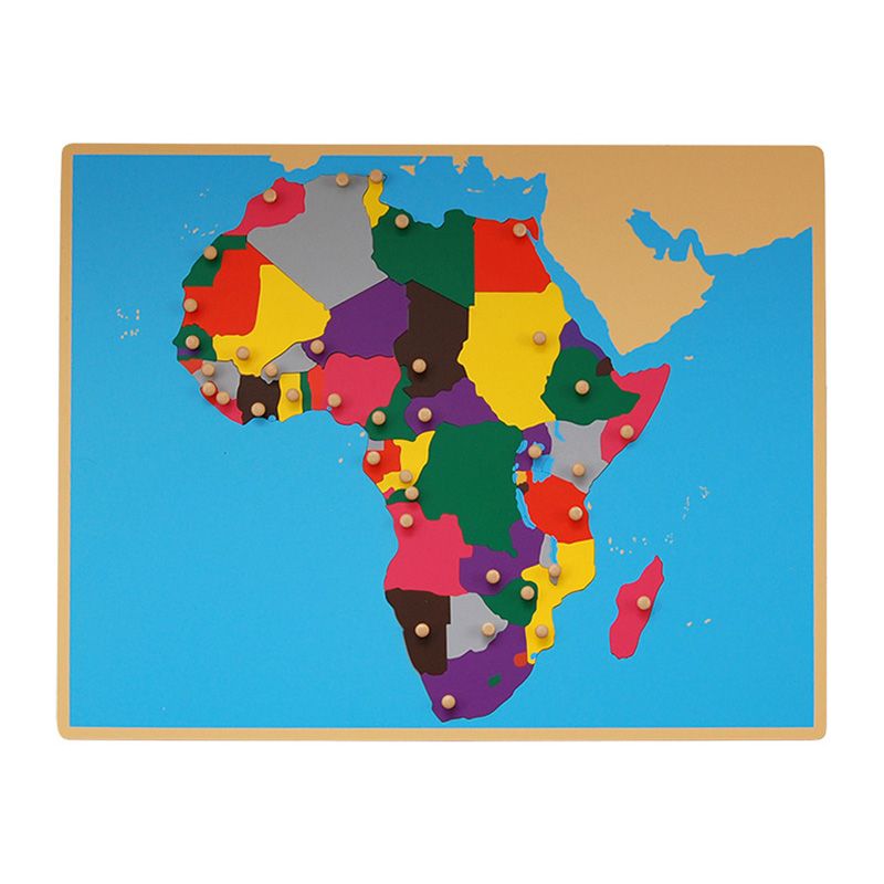 Kindermatic Montessori Puzzle Map of Africa 蒙特梭利 非洲地圖