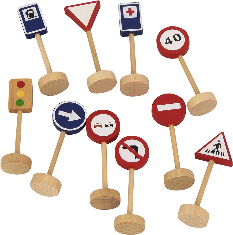 Goula Mini Saftey Traffic Sign Set of 16 迷你交通安全標誌指示牌