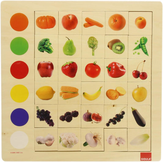Goula Fruit & Veg Color Association Game 蔬果的顏色分類及配對遊戲