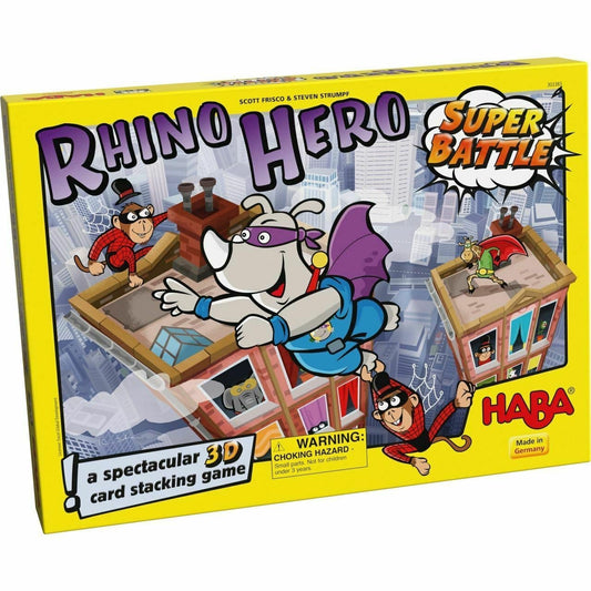 HABA Rhino Hero - Super Battle Stacking Game 超級犀牛戰鬥堆疊遊戲