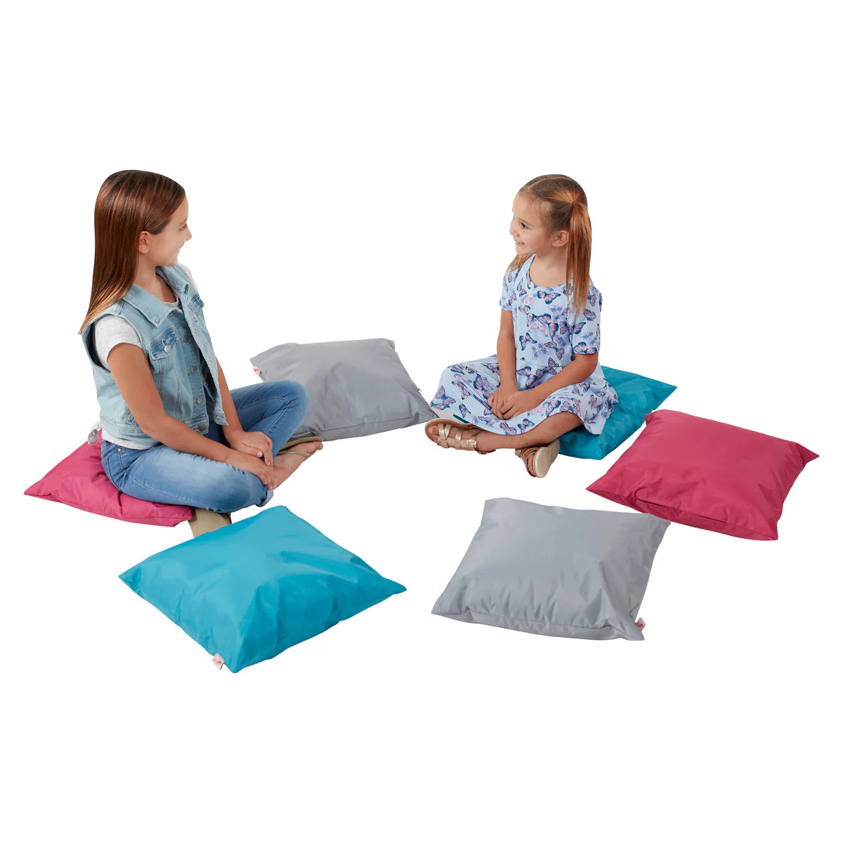 ECR4Kids SoftZone Floor Pillow Cushion Size 17" x 17" Set of 6個套裝 咕臣座墊