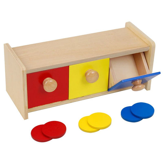 Kindermatic Montessori Box with Bins 蒙特梭利 三個小抽屜