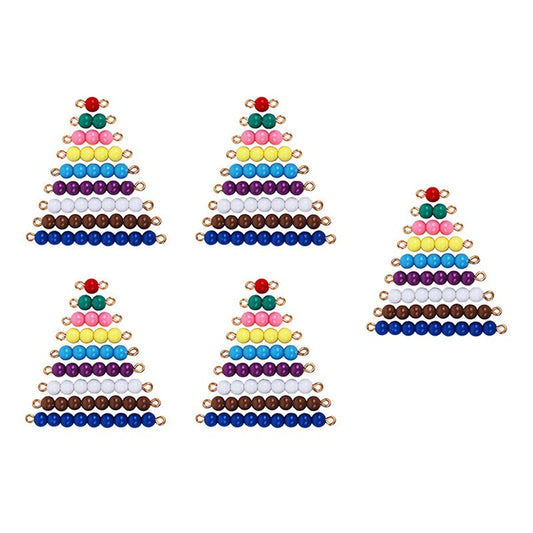 Kindermatic Montessori Colored Bead Stairs 1-9 Set of 5 套裝 蒙特梭利 彩色串珠 1-9