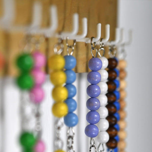 Montessori Short Bead Chains 蒙特梭利 牆壁掛 配套短珠串 平方珠鏈子