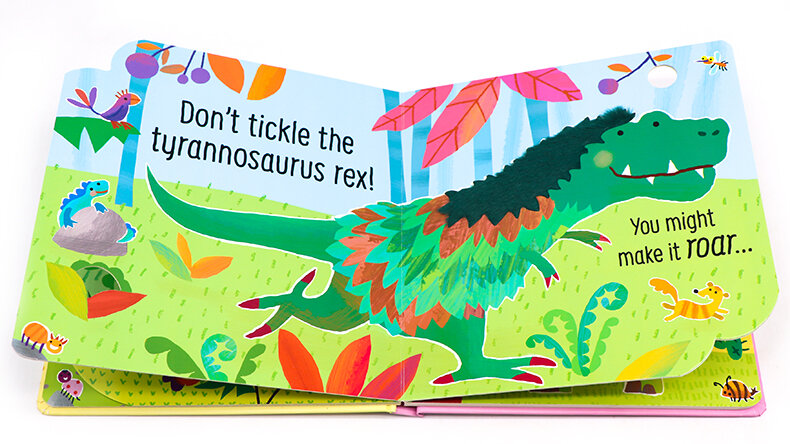 Usborne Don't Tickle the Dinosaur! Touchy-feely Sound Book 恐龍搔搔癢!絨毛觸摸發聲書