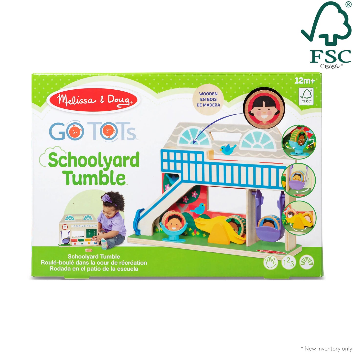 Melissa and Doug GO Tots Schoolyard Tumble 冒險校園堆疊和抓握訓練