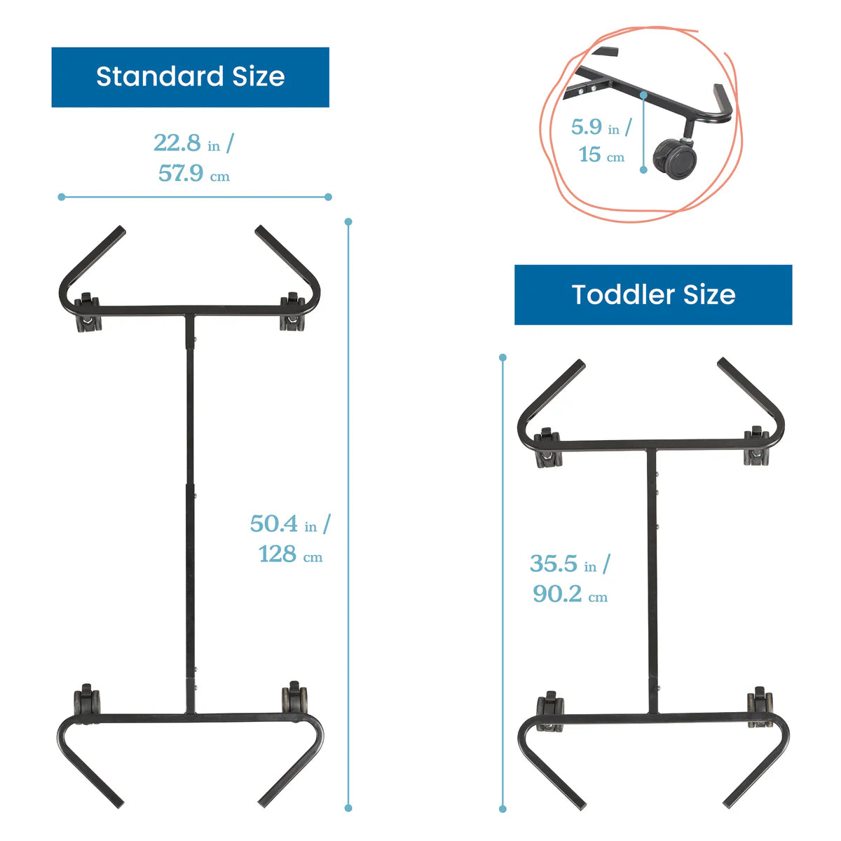 Universal Cot Trolley Length Adjustable 通用嬰兒床推車 可調節長度