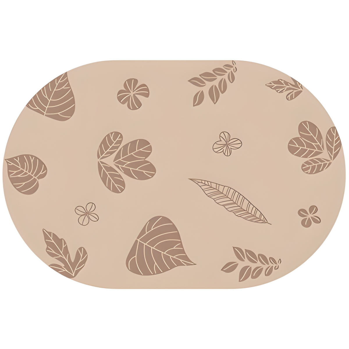 Kindergarten Carpet Nature Brown Oval