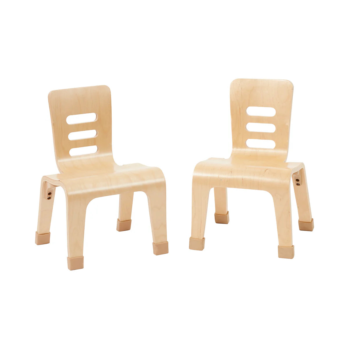 ECR4Kids Bentwood Chair, 10in Seat Height, Stackable Seats, 2-Pack 彎木椅,座高10英寸,可堆疊椅子,2件裝