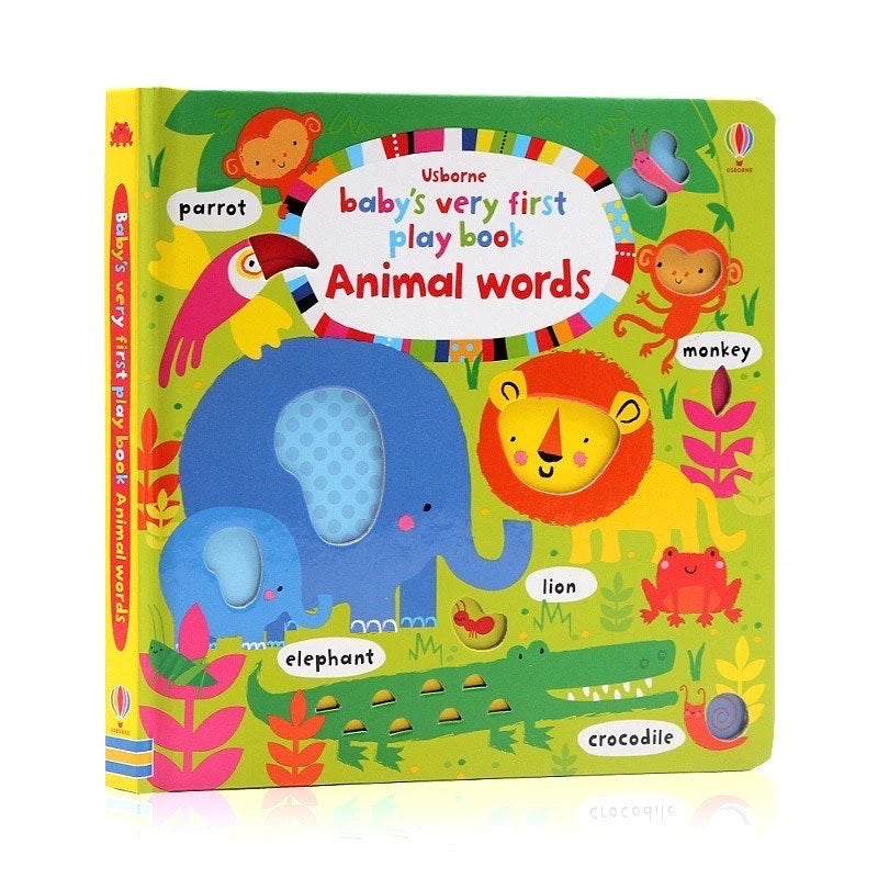 Usborne Animal Words Baby's Very First Word Play Book 幼兒動物生詞玩樂書