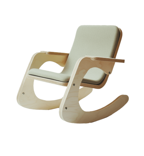 Rocking Chair 搖椅 如充氣 木製 軟墊