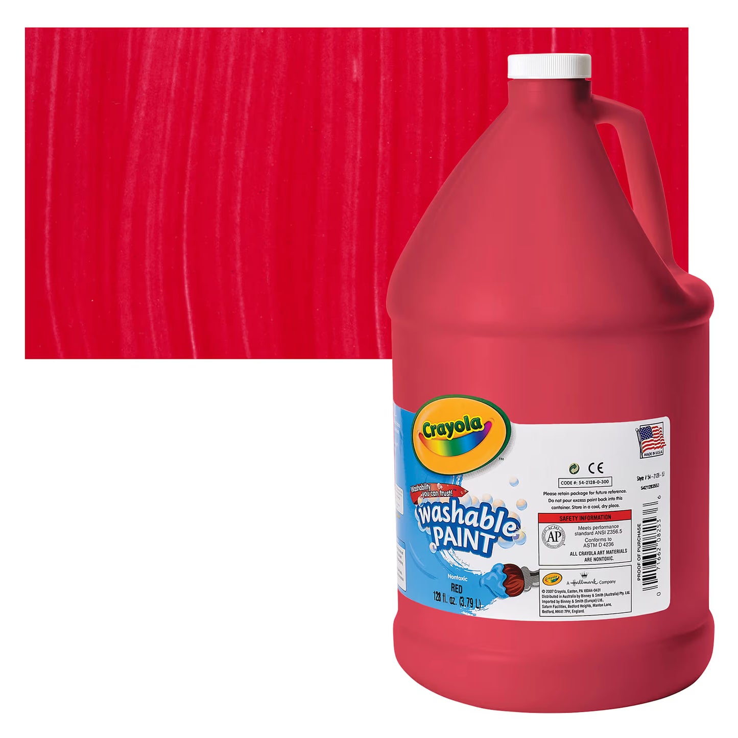 Crayola Washable Paints 1 Gallon / 3.78 L / 128 oz Jugs 1加侖大容量可洗兒童顏料