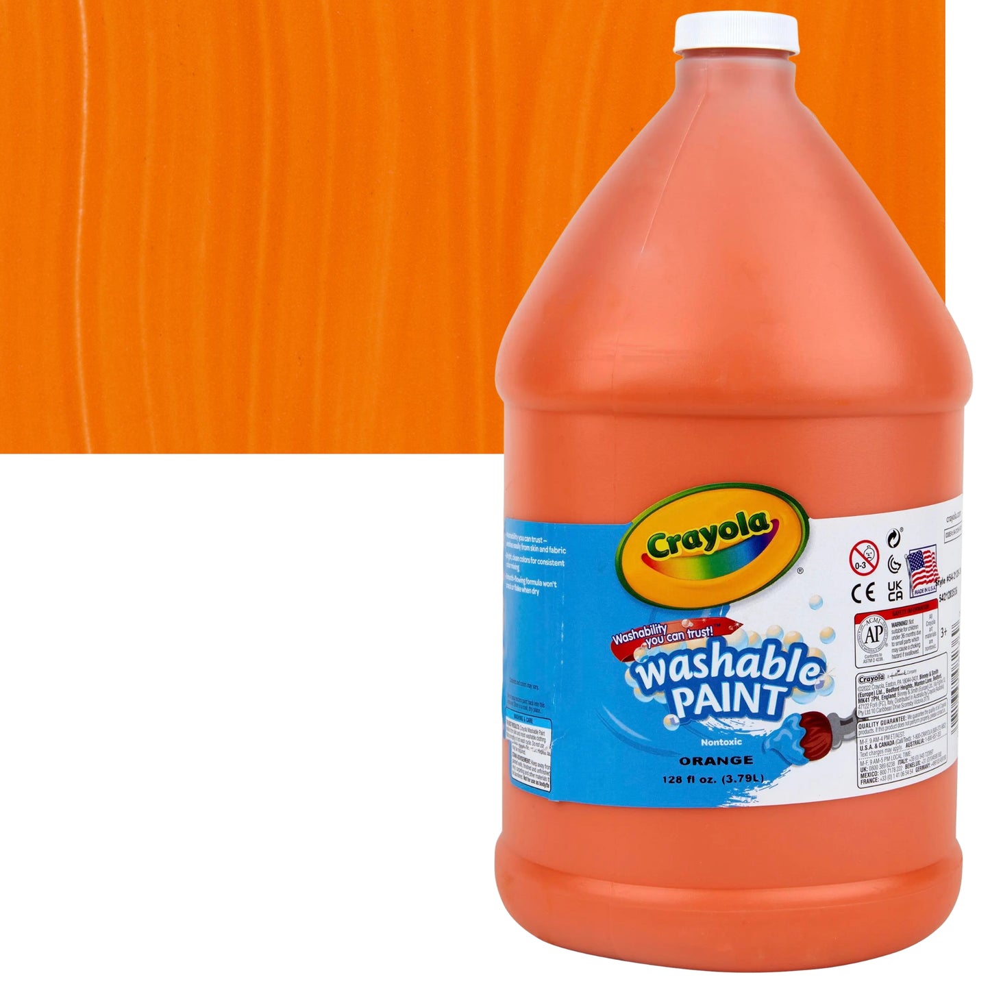Crayola Washable Paints 1 Gallon / 3.78 L / 128 oz Jugs 1加侖大容量可洗兒童顏料
