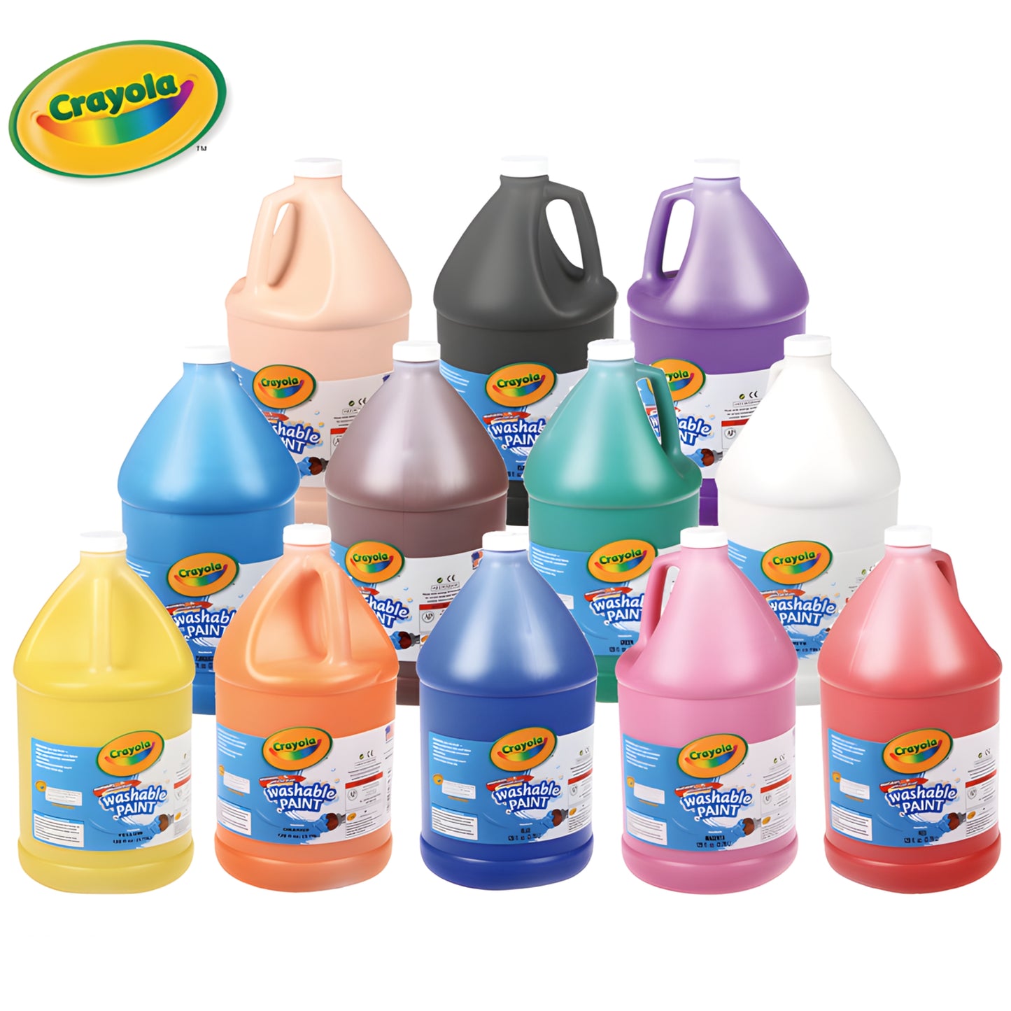 Crayola Washable Paints 1 Gallon / 3.78 L / 128 oz Jugs 1加侖大容量可洗兒童顏料