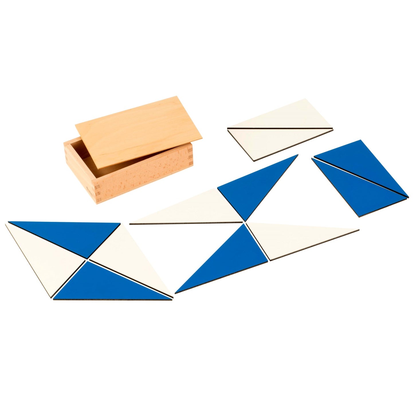 Niehuis Montessori 12 Identical Blue Triangles 蒙特梭利教具- 藍色三角形