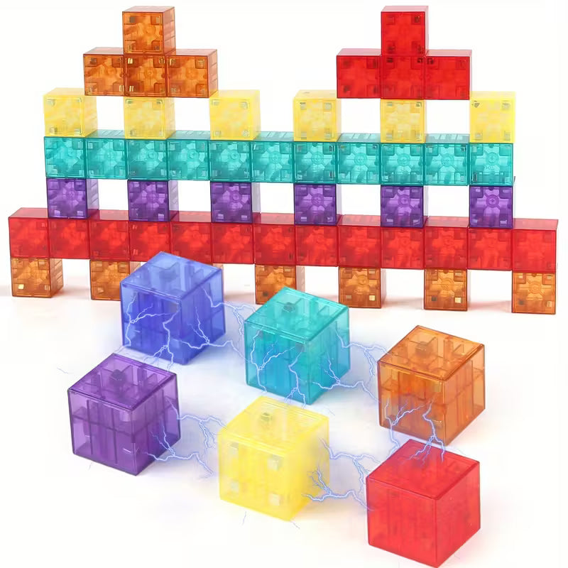 2CM Sensory Transparent Magnetic Cube Set of 96 感官透明磁性立方體