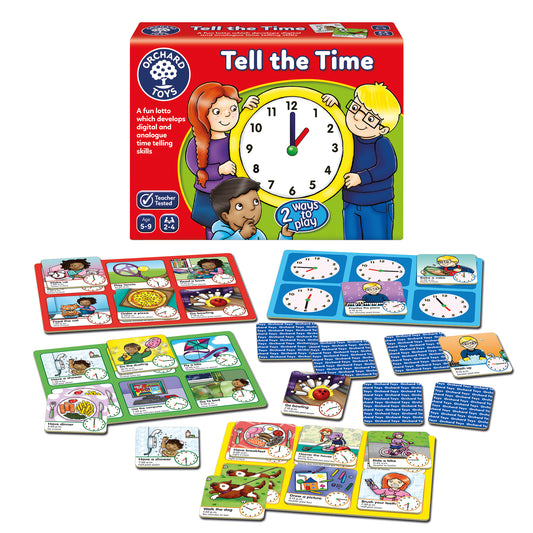 Orchard Toys Tell the Time Lotto Game 生活時間表達配對遊戲