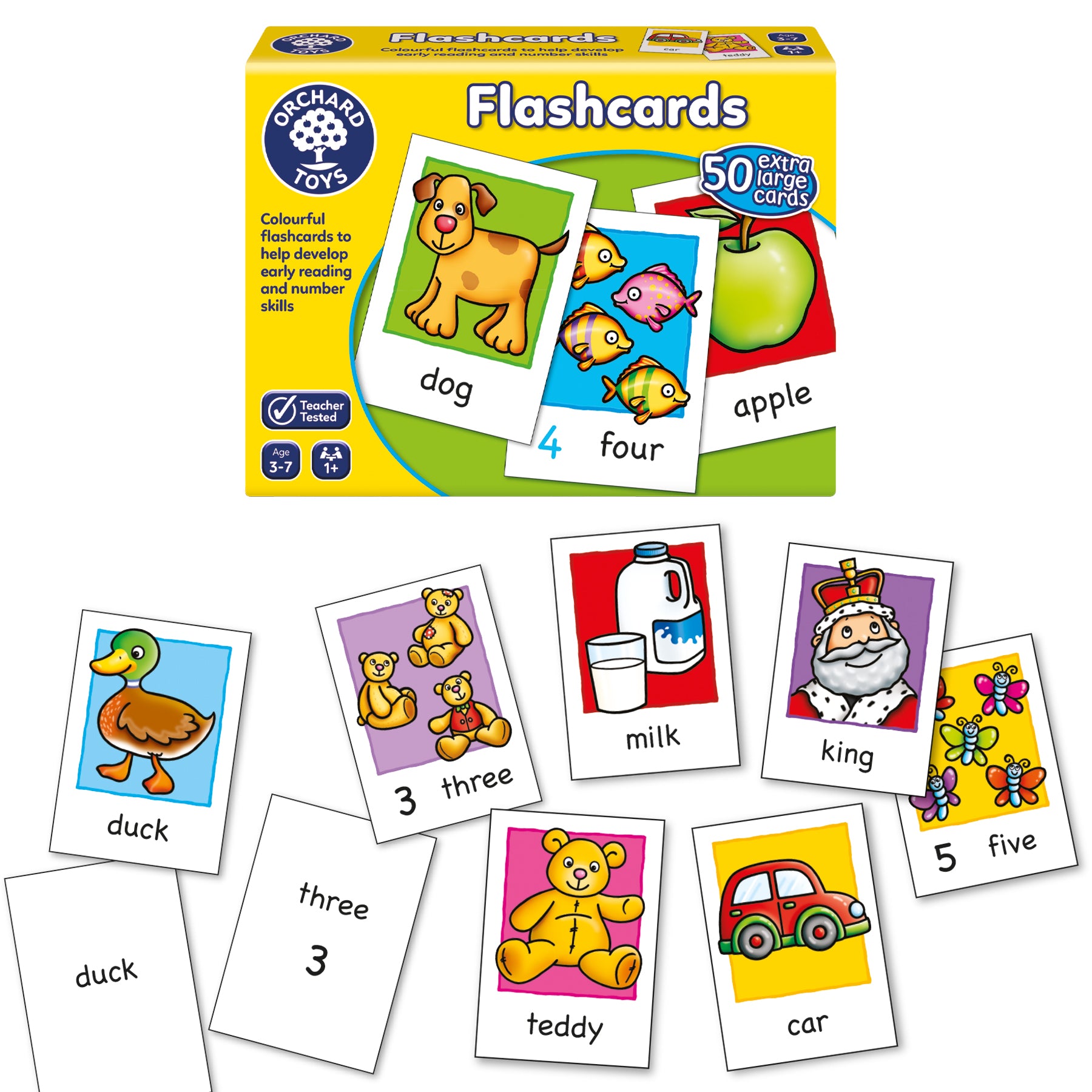 Orchard Toys Flashcards 50 Cards 圖像認字卡 50 張 – MY SCHOOL BUS