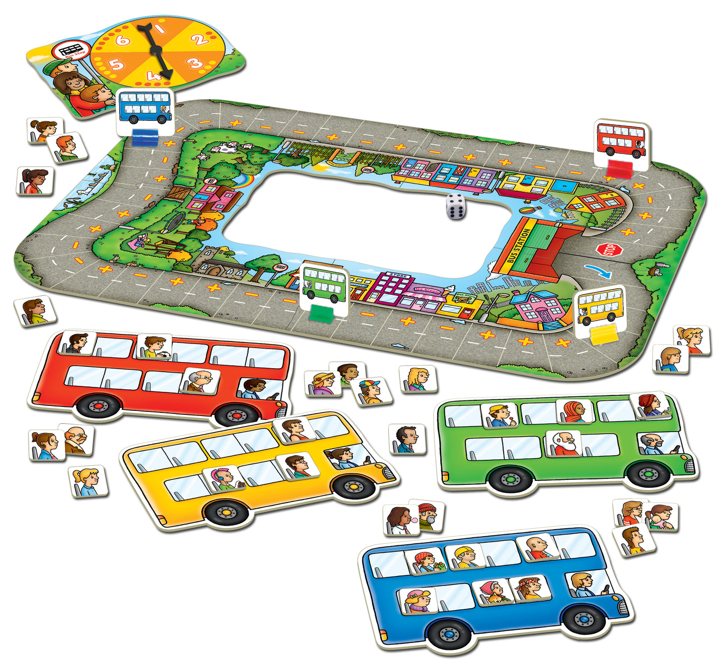 Orchard Toys Bus Stop Addition and Subtraction Game