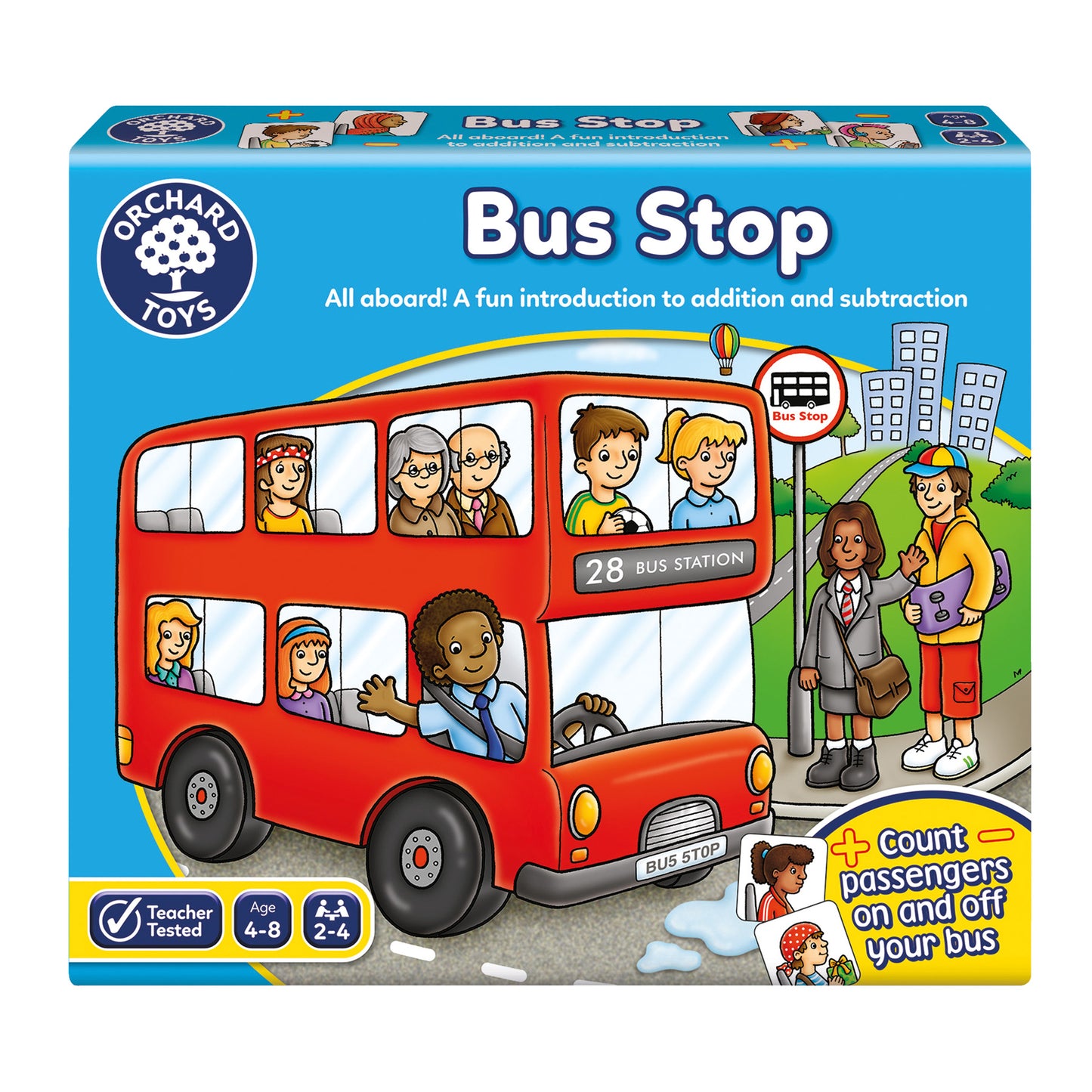 Orchard Toys Bus Stop Addition and Subtraction Game