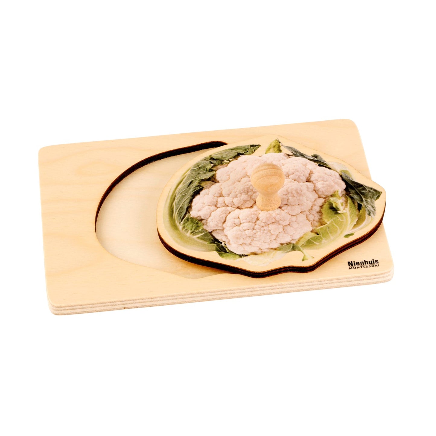 Nienhuis Montessori Toddler Puzzle: Cauliflower 蒙特梭利教具- 嬰幼兒拼圖：花椰菜