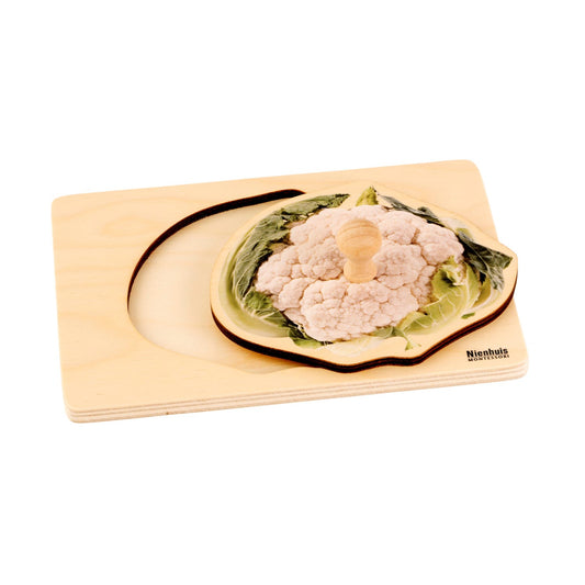 Nienhuis Montessori Toddler Puzzle: Cauliflower 蒙特梭利教具- 嬰幼兒拼圖：花椰菜