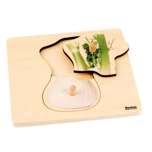 Nienhuis Montessori Toddler Puzzle: Fennel 蒙特梭利教具- 嬰幼兒拼圖：茴香