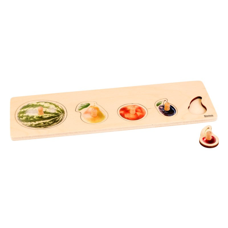 Nienhuis Montessori Toddler Puzzle: 5 Fruits 蒙特梭利教具- 嬰幼兒拼圖：5種水果