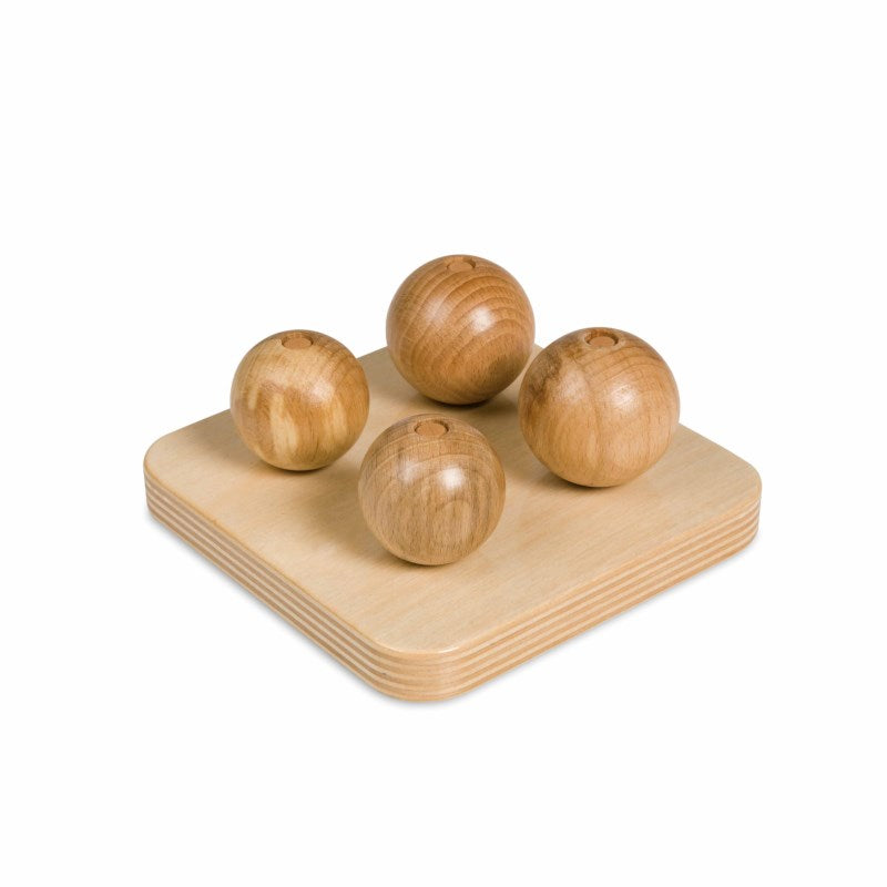 Niehuis Montessori Balls On Small Pegs 蒙特梭利教具- 小木柱圓木球