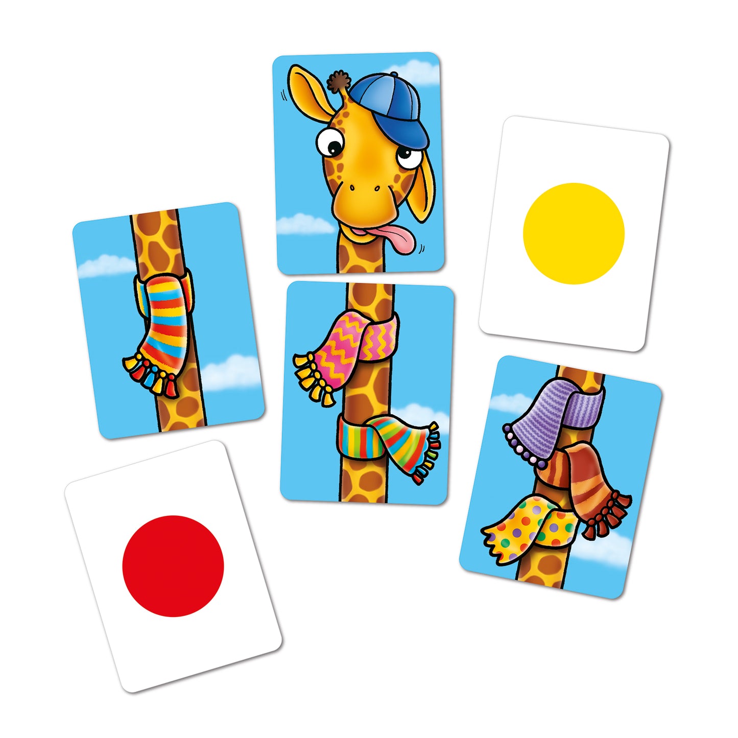 Orchard Toys Giraffes in Scarves Colour and Counting Game