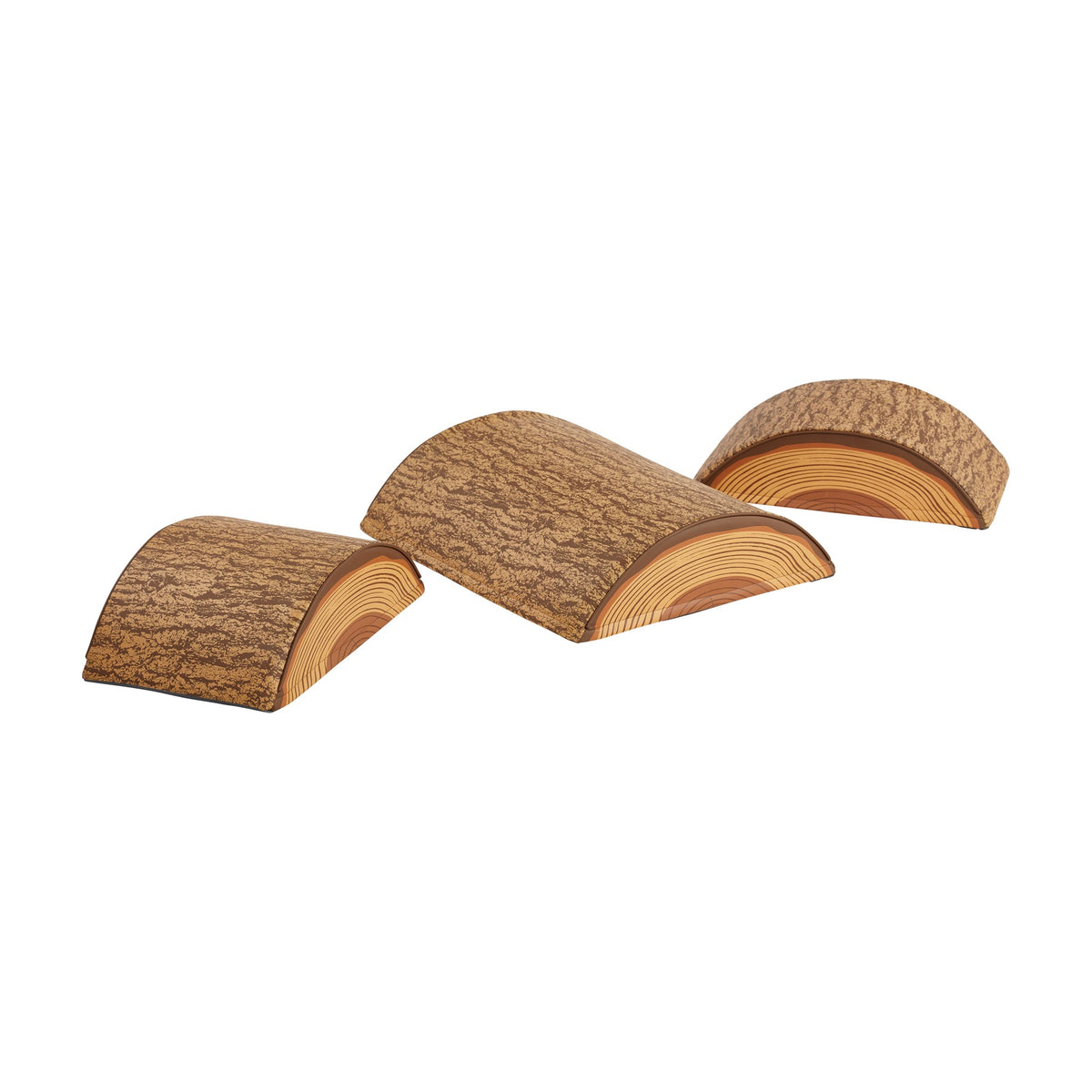 Tree Log Nature-Inspired Climber Balance Builders Set of 3