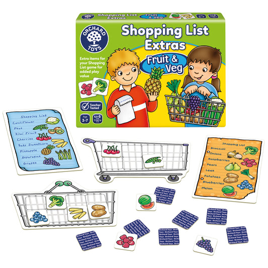 Orchard Toys Shopping List Extras - Fruit & Veg Memory Game