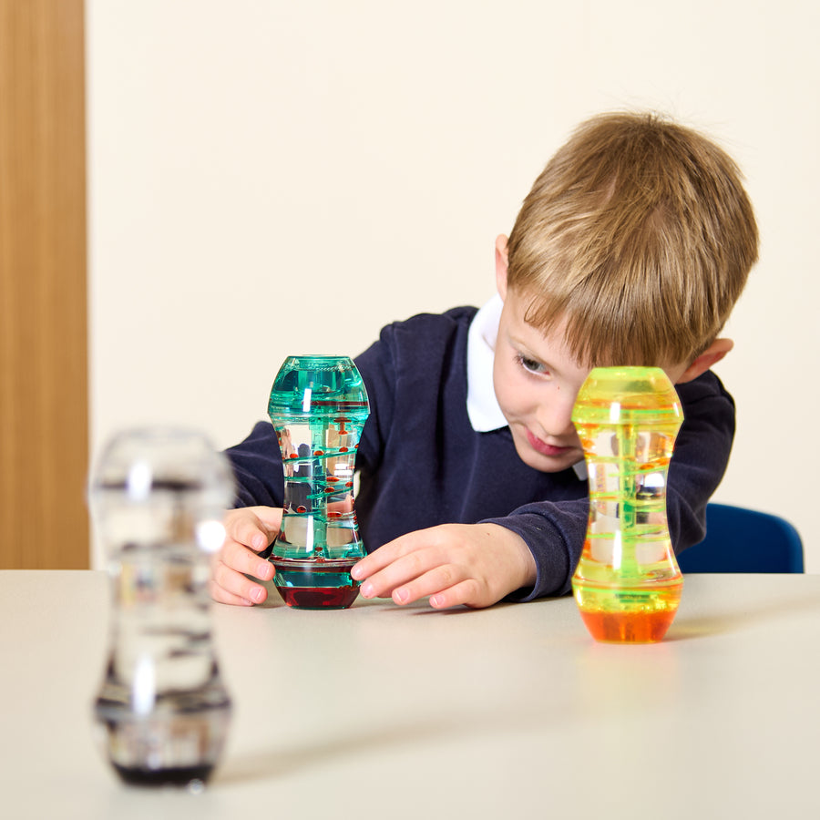 Sensory Spiral Liquid Timers Set of 6個 感官螺旋液體計時器套裝