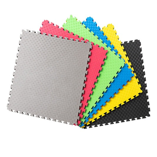 EVA Foam Puzzle Exercise Mat Interlocking Tiles L100cm x W100cm Set of 4塊裝 EVA拼接五道紋運動地墊