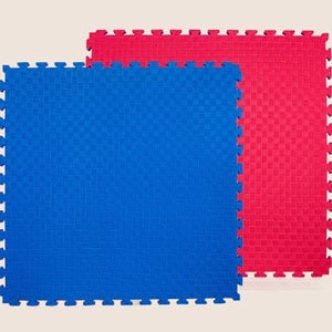 EVA Foam Puzzle Exercise Mat Interlocking Tiles L100cm x W100cm Set of 4塊裝 EVA拼接五道紋運動地墊