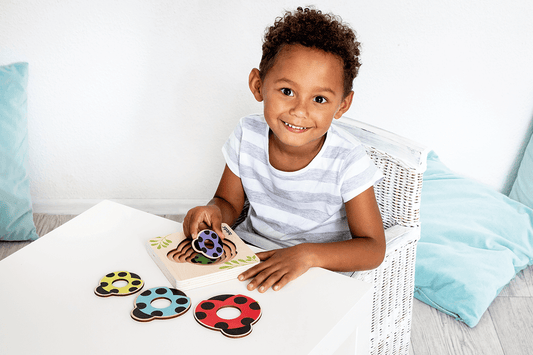 Beleduc Layer-Puzzle Little Ladybird Sorting Size 小瓢蟲排列小至大多層拼圖