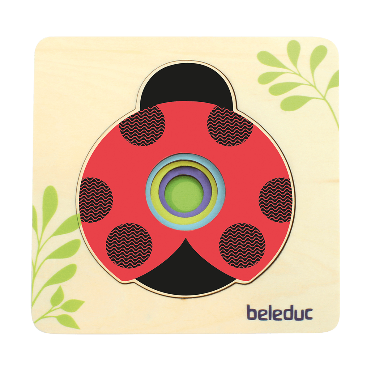 Beleduc Layer-Puzzle Little Ladybird Sorting Size 小瓢蟲排列小至大多層拼圖
