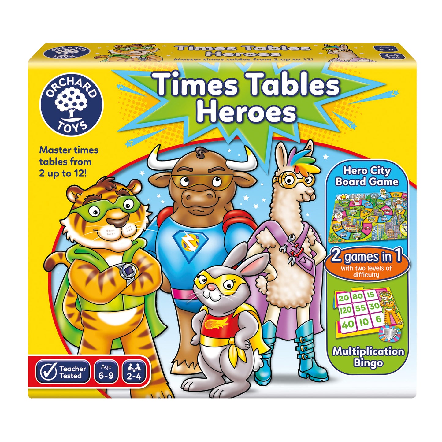 Orchard Toys Times Tables Heroes Board Game 乘法英雄棋盤遊戲