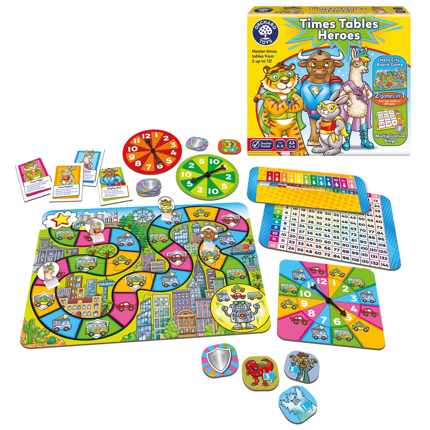 Orchard Toys Times Tables Heroes Board Game 乘法英雄棋盤遊戲