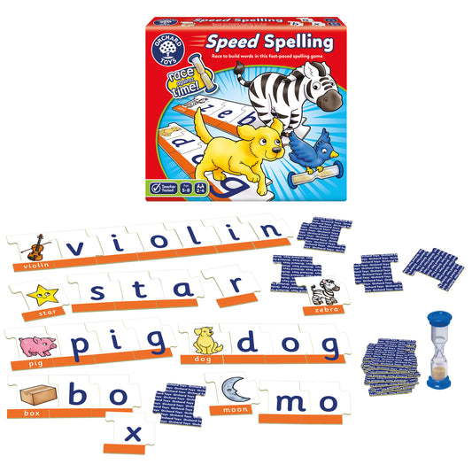Orchard Toys Speed Spelling Fast-paced Literacy Game